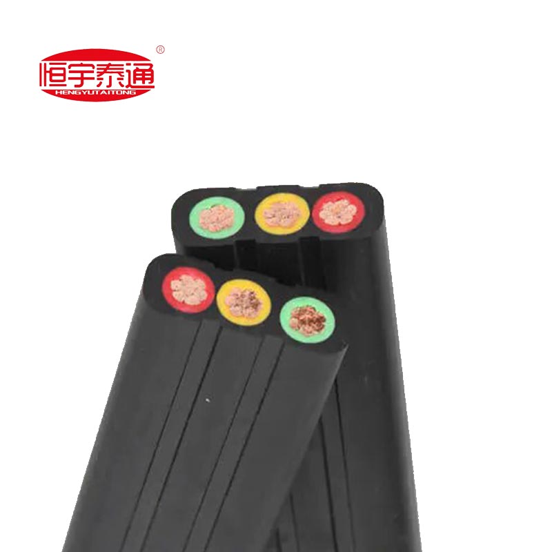 Poseben ploski kabel obložen z gumo